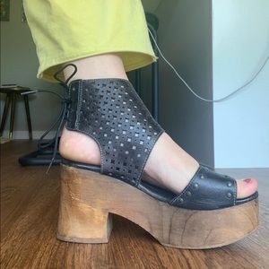 Free People Leather Mollie Clog